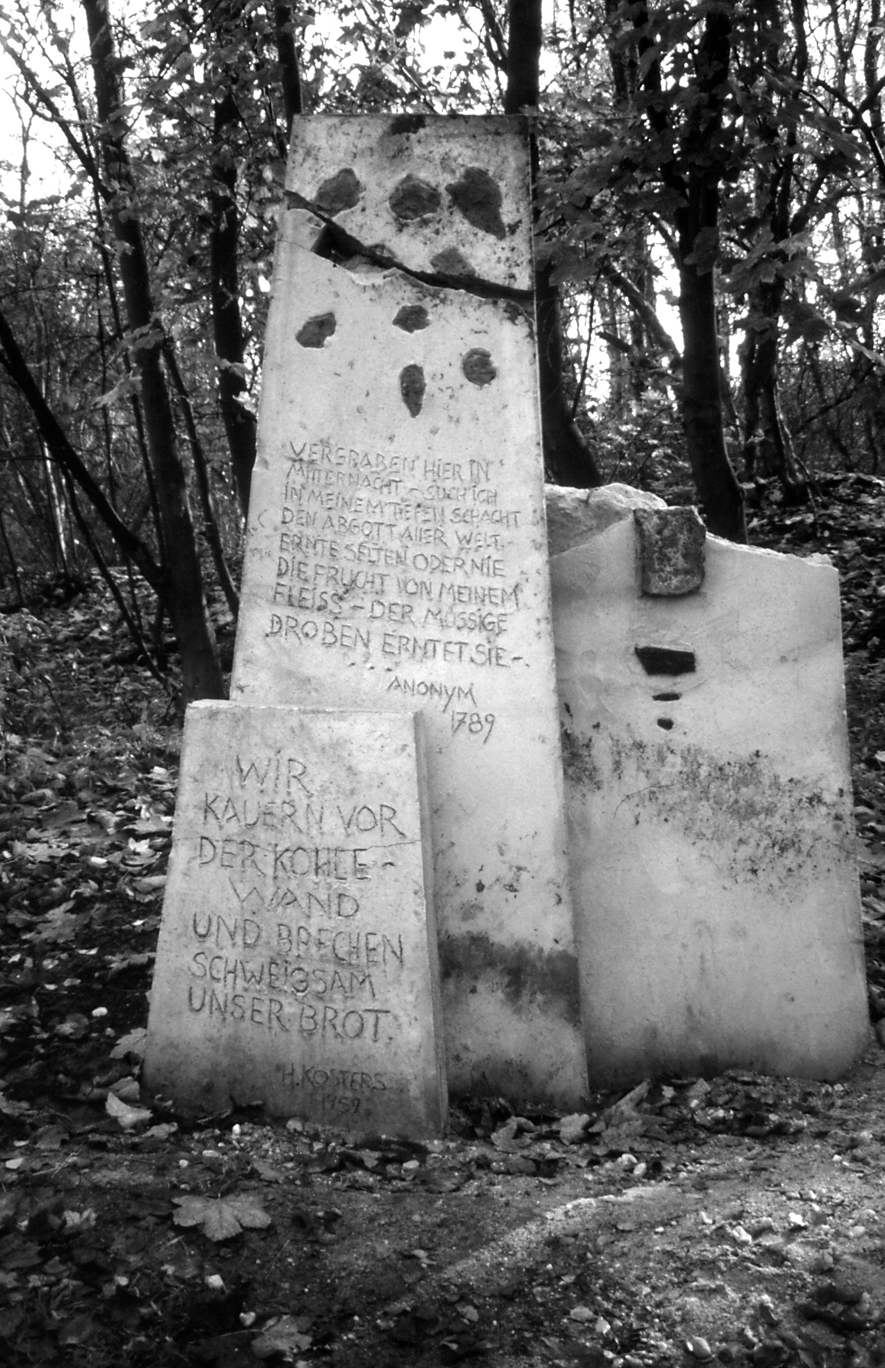 rheinelbe sculpture woods, gelsenkirchen, herman prigann