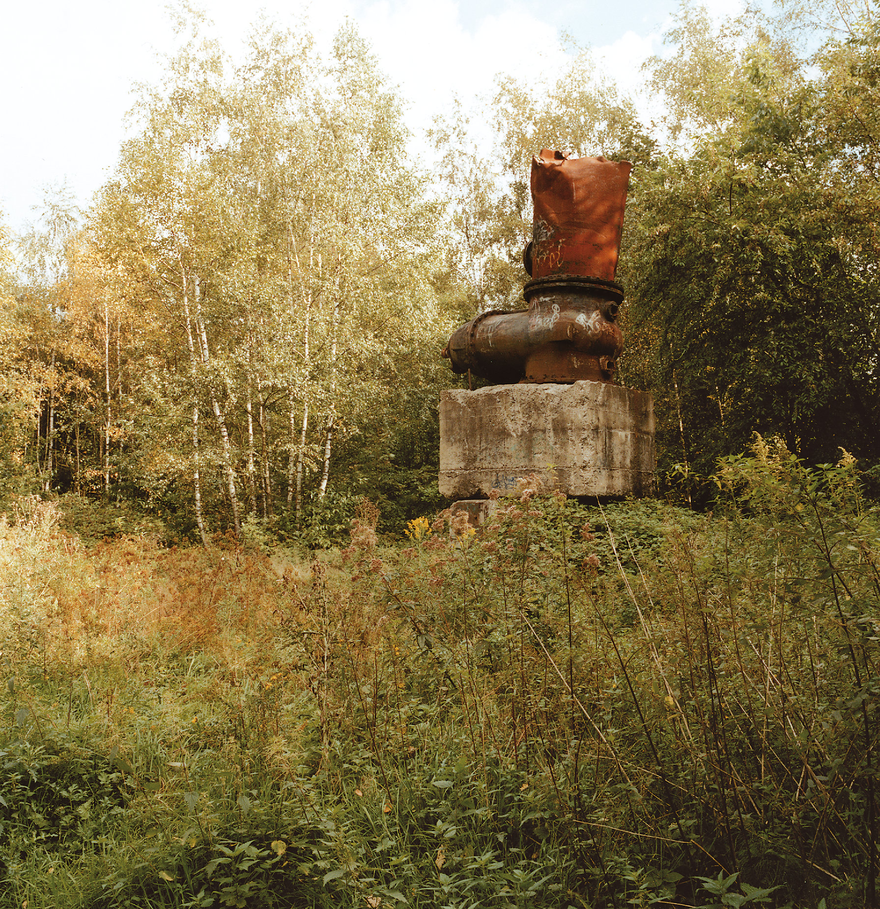 grosser schieber, Rheinelbe Sculpture Woods, by Herman Prigann