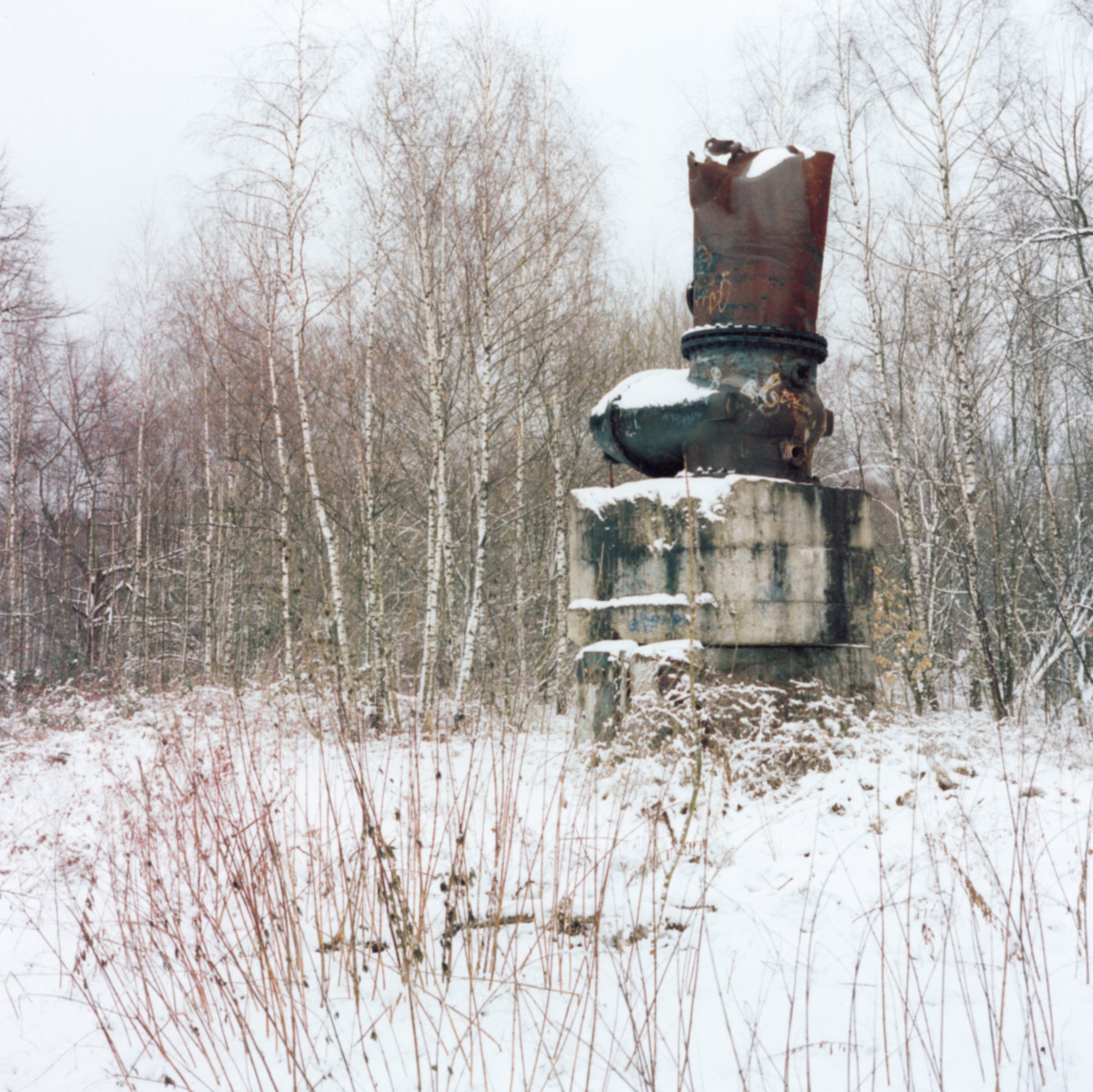 grosser schieber, Rheinelbe Sculpture Woods by Herman Prigann